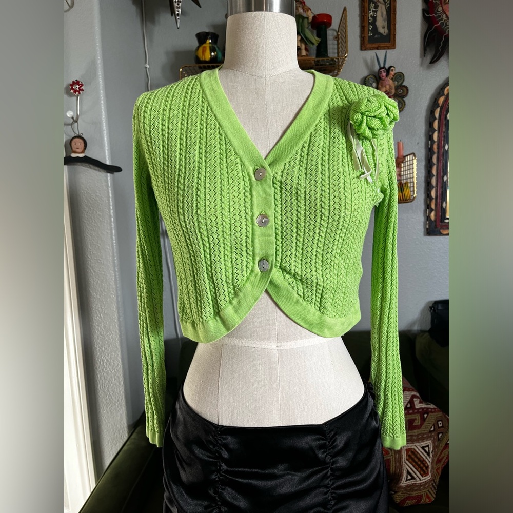 Mendocino silk and cotton knit Cardigan